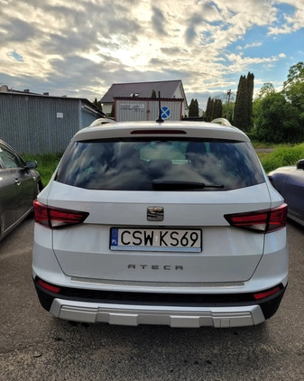 Seat Ateca cena 84000 przebieg: 98000, rok produkcji 2017 z Świecie małe 79